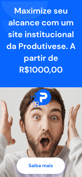 Maximize seu alcance com um site institucional  da Produtivese. A partir de R$1000,00